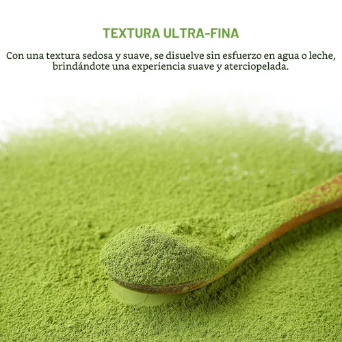 Vista 5 de Soeos Polvo de Matcha Orgánico, Polvo de Té Verde Matcha, 2 oz (57g), Matcha Japonés Rico en Antioxidantes para Lattes, Batidos y Hornear, Bolsas
