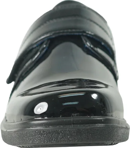 Vista 7 de bravo! Mocasines clásicos sin cordones y cordones Oxford William Kid Dress Shoe Uniforme escolar con plantilla extraíble y punta cuadrada Negro