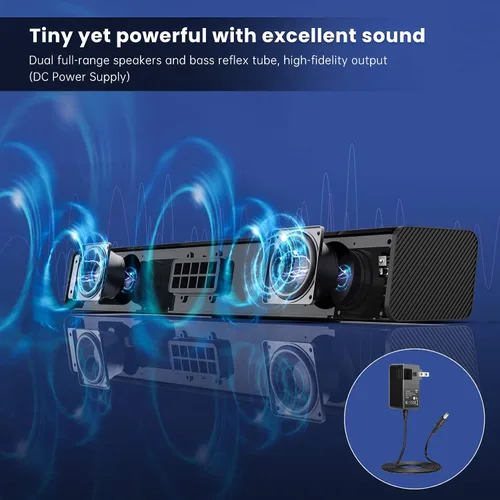 Vista 8 de Barra de sonido, BESTISAN Barra de sonido de 50 vatios con HDMI, óptico, AUX, USB, salida de subgraves y conexión Bluetooth, DSP, bajo ajustable, 16
