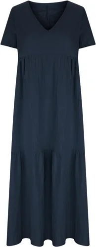 Vista 5 de Vestido largo de gran tamaño para mujer, vestido largo de algodón y lino, vestido de playa holgado y holgado