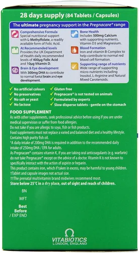 Vista 4 de Pregnacare Max - Cápsulas y tabletas 28S+56S (paquete de 2)
