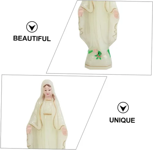 Vista 4 de 3 piezas de escultura virgen al aire libre adorno al aire libre estatua de la santa familia Jesús y estatua de santos católicos estatua vintage