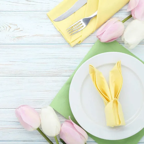 Vista 5 de Flores artificiales de tulipanes para decoración del hogar y fiesta de bodas