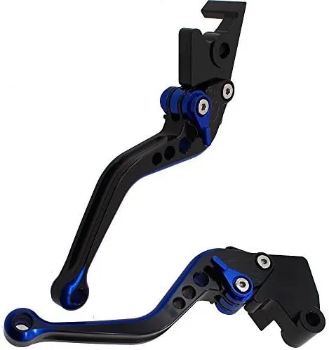 Vista 3 de FXCNC Palancas de embrague de freno de doble color para motocicleta compatibles con HAYABUSA GSXR1300 99-07, DL1000/V-STROM 02-2020, SV1000/S 03-07