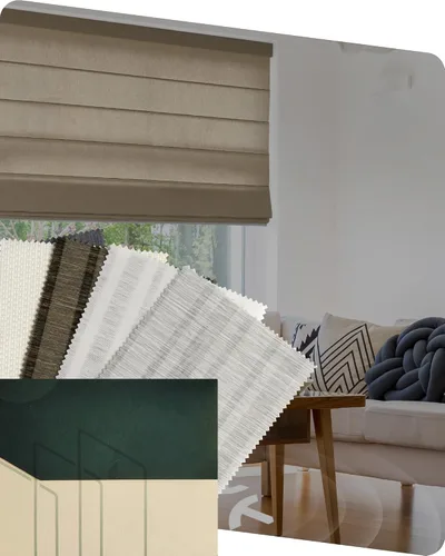 Vista 8 de Yoolax Persianas romanas motorizadas con filtro de luz inteligentes para ventanas compatibles con Alexa, Google Home, Homekit, persianas romanas