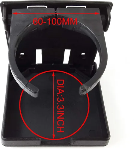 Vista 5 de TIHOOD 4 soportes plegables ajustables para bebidas, portavasos ajustables para marina, barco, caravana, coche, camiones, caravanas, camionetas