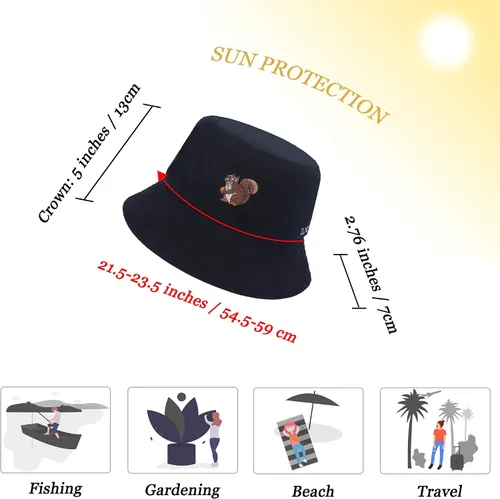 Vista 120 de ZLYC Gorra de pescador bordada de moda unisex para hombres y mujeres