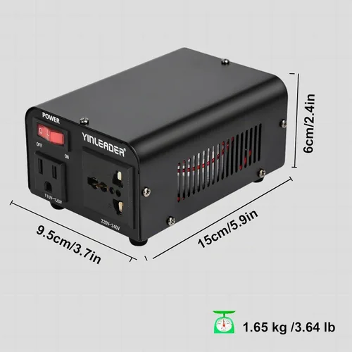 Vista 3 de Yinleader 300W 110V a 220V convertidor de voltaje paso hacia arriba