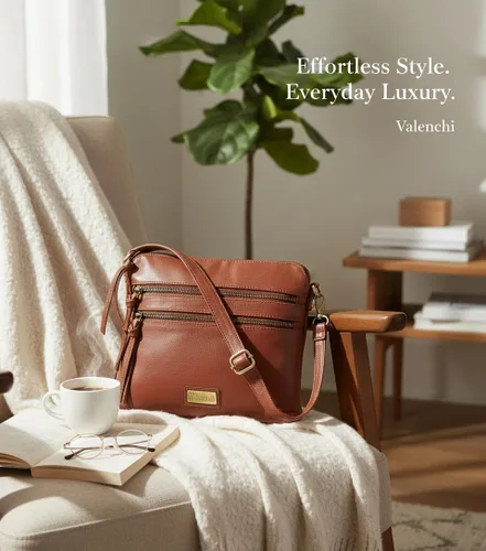 Vista 79 de VALENCHI Real Genuine Leather Women's Crossbody Purse/Bag With Adjustable Strap
