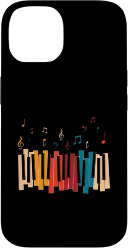Vista 4 de iPhone 11 Pro Notas de Música Teclado Colorido Piano Case