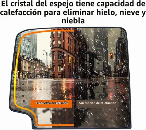 Vista 5 de Vidrio de espejo retrovisor calefactado para el lado del conductor izquierdo de remolque para Silverado GMC Sierra 1500 2500 3500 de 2014-2017