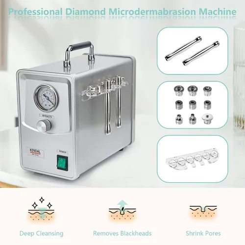 Vista 2 de Kendal Máquina profesional de Microdermabrasion del diamante, dispositivo facial de la belleza del cuidado de piel de Dermoabrasión de la calidad