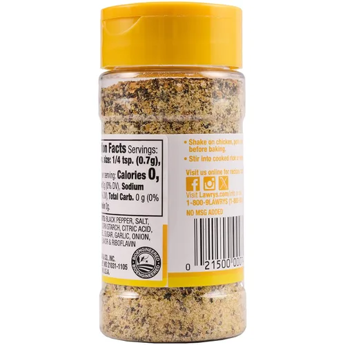 Vista 14 de Lawry's Pimienta de limón con ralladura de limón, 2.25 onzas