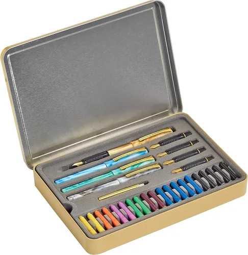 Vista 2 de STAEDTLER Juego de bolígrafos de caligrafía, ideal para todos los niveles de habilidad, 899 SM5, surtido, juego de 33 piezas