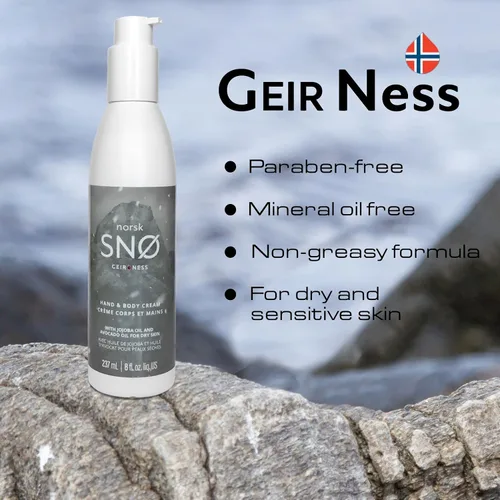Vista 6 de Geir Ness NORSK SNØ Crema para manos y cuerpo - Loción para piel seca - Hidratante profundo de un solo uso con aceites esenciales