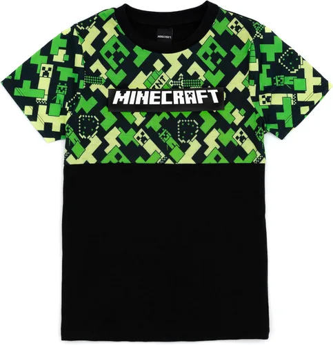Vista 4 de Minecraft Pijama para niños con opciones de fondo largo o corto
