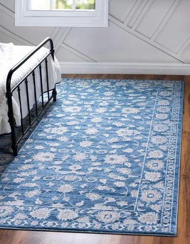 Vista 16 de Unique Loom Boston Collection - Alfombra rectangular de 2 x 3 pies y 1 pulgada, color gris y marfil