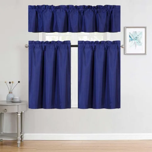 Vista 11 de Versátil juego de 3 piezas con bolsillo para barra, panel de ventana pequeña, con forro de espuma, cortina opaca (K3) (negro)