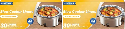 Vista 17 de SMARTAKE Forros para olla de cocción lenta, bolsas de cocina desechables de tamaño grande de 13" x 21", se ajustan de 3QT a 8QT para olla de cocción