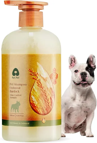 Vista 14 de Arf Arf Champú para perros de piel sensible – Avena y litospermum, picazón, 16.9 oz