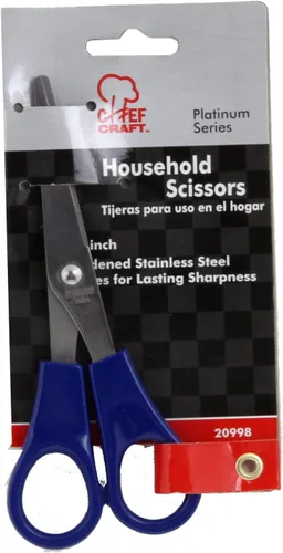 Vista 2 de Chef Craft Tijeras de acero inoxidable para el hogar, 5.5 pulgadas, color azul