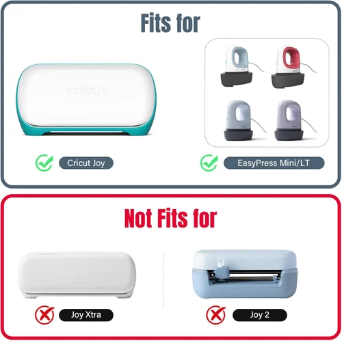 Vista 6 de Estuche rígido de viaje para Cricut Joy, fundas de transporte para Cricut Easy Press Mini con 3 alfombrillas de corte, bolsa de almacenamiento