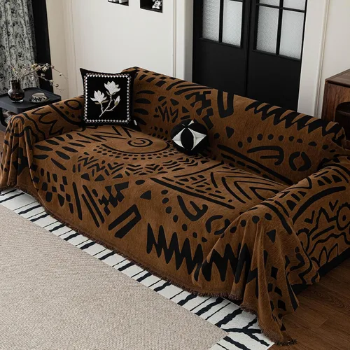 Vista 41 de MEETSKY Funda Negra de Silla de Tamaño Grande, Funda de Chenilla para Sillón/Sofá de 1 Cojín para Perro, Fundas de Sofá Protector de Muebles