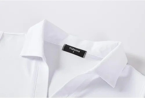 Vista 3 de Vidusou Polo de golf sin mangas para mujer, camisetas deportivas ligeras para tenis