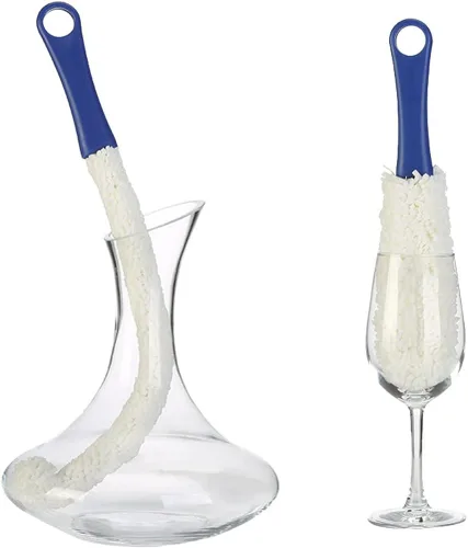 Vista 2 de LJDJ Cepillo de limpieza de botellas, juego de 2 tamaños diferentes, estropajo flexible para botellas, herramientas de limpieza multifunción