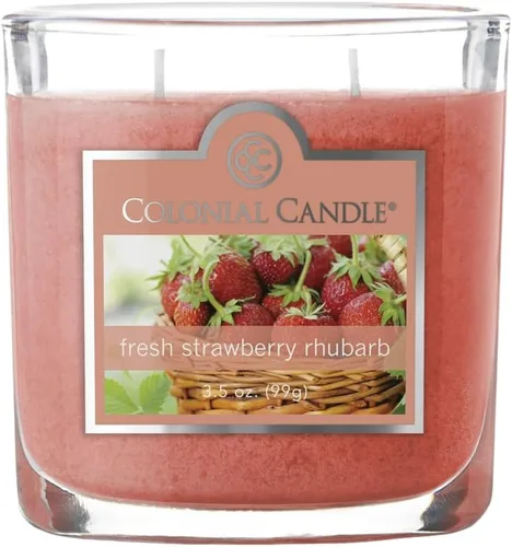 Vista 45 de Colonial Candle Vela perfumada de vainilla ámbar, velas altamente perfumadas para el hogar, vela de cera moteada, 2 mechas, 8 onzas, fabricada