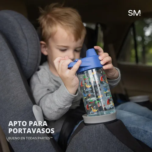 Vista 3 de Simple Modern Marvel Spiderman - Botella de agua Summit de plástico Tritan para niños, taza sin BPA de 12 onzas con tapa cubierta con popote a