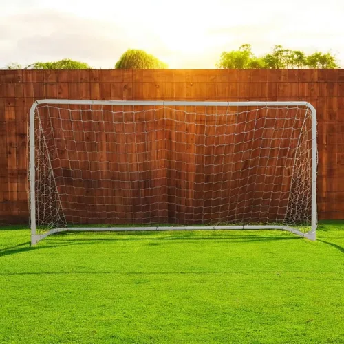 Vista 4 de Portería de fútbol plegable (12 x 6 pies, 10 x 6 pies, 7 x 5 pies), portátil, peso ligero, marco de acero, fácil de llevar, perfecta