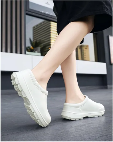 Vista 3 de Men Women Work Shoes-Resistant Oil Proof Comfortable Chef Shoes Kitchen Work Clogs Slip