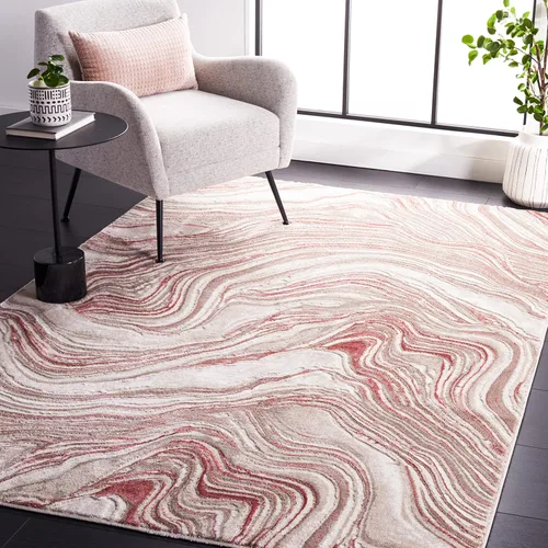 Vista 15 de SAFAVIEH Meadow Collection - Alfombra para pasillo, 2 x 7 pies, azul y gris, diseño abstracto moderno, no desprende pelusa y de fácil cuidado, ideal