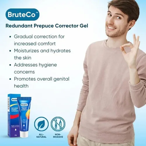Vista 4 de BruteCo - Gel corrector de prepucio redundante, gel corrector para prepucio excesivo, acción rápida y suave (1 unidad)