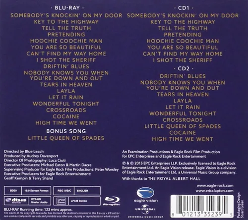 Vista 2 de Slowhand at 70 - Live at The Royal Albert Hall2 CDBlu-Ray Combo