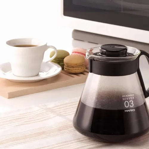Vista 6 de Hario V60 Glass Range - Servidor de café, 12.2 fl oz, color negro