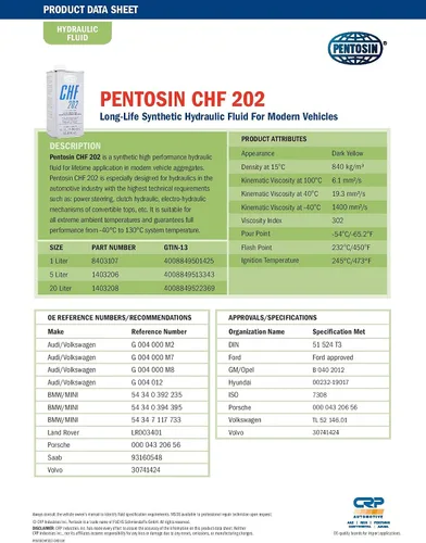 Vista 3 de Pentosin - Líquido de transmisión, 18., 8056107-C
