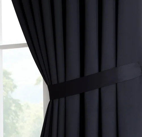 Vista 2 de Warm Home Designs Nicole 2 Extra Large Wall to Wall Curtains 108" x 99" Each with 2 Matching Tie-Backs. Great for Large Windows or as Room