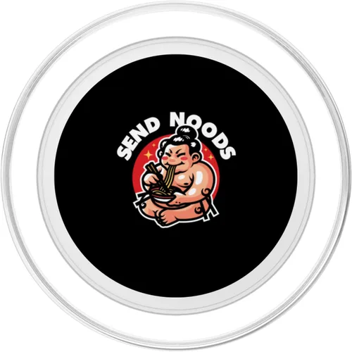 Vista 2 de Funny Send Noods Sumotori Fideos Comer Japan Sumo PopSockets MagSafe PopGrip para iPhone