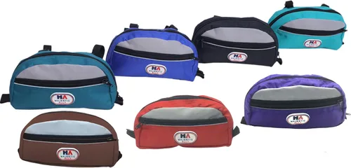 Vista 9 de Bolsa de sillín reflectante de nylon Majestic Ally para sillín occidental (Negro)