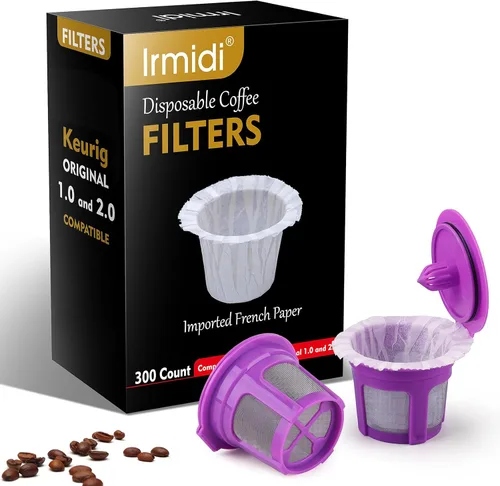 Vista 10 de Paquete de 4 filtros reutilizables K Cup, cápsulas de café universales Kcup para cafeteras Keurig1.0 y 2.0 Negro