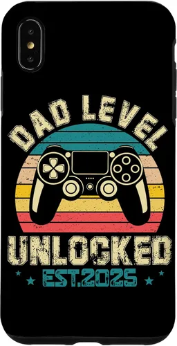 Vista 11 de iPhone XR Dad Level Unlocked EST.2025 Retro Style Case