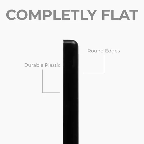 Vista 4 de Paquete de 2 cubiertas cuadradas de ventilación de aire de 4" x 4" (tamaño exterior) - Deflector de ventilación de plástico negro - Malla