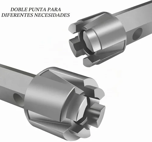 Vista 2 de Llave de desagüe de bañera, llave de drenaje resistente, llave de aleación de aluminio para instalar y quitar la mayoría de desagües de baño y ducha