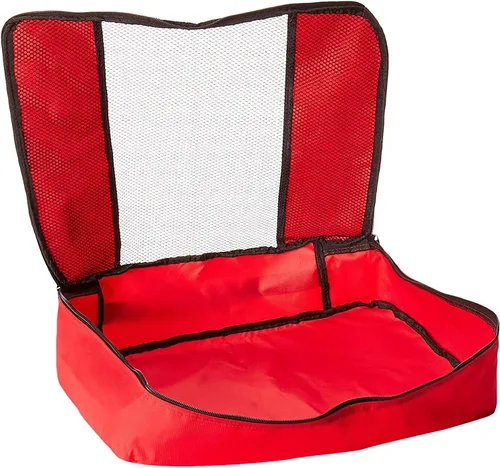 Vista 2 de TravelWise - Juego de 3 cubos para maletas, color rojo