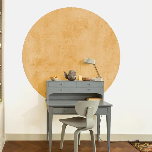 Vista 13 de Calcomanía de pared circular con estampado pastel, medio círculo, semicírculo, decoración de pared, geométrico, guardería, despegar y pegar