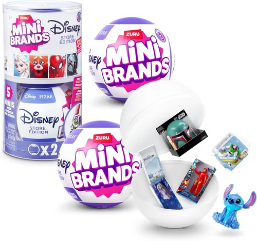 Vista 8 de Mini Brands Disney Store Serie 3 Cápsula de ZURU, Minis Temáticos Coleccionables con Sorpresa, Empaquetado Ciego