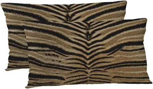 Vista 25 de TOMWISH Juego de 2 fundas de almohada de 16 x 16 pulgadas, diseño de vaca blanca y negra, fundas decorativas para el hogar, cama, sofá, sala