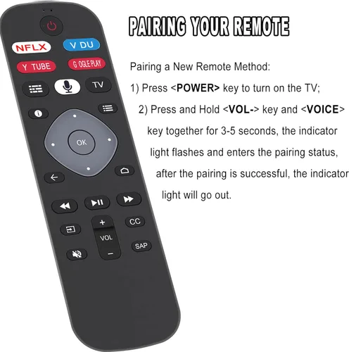 Vista 3 de URMT26RST004 Control remoto de repuesto de voz para Philips TV 65PFL5504/F7 65PFL5604/F7 65PFL5704/F7 65PFL5766/F7 50PFL5766/F7 43PFL5766/F7